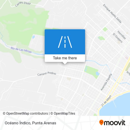 Mapa de Océano Índico