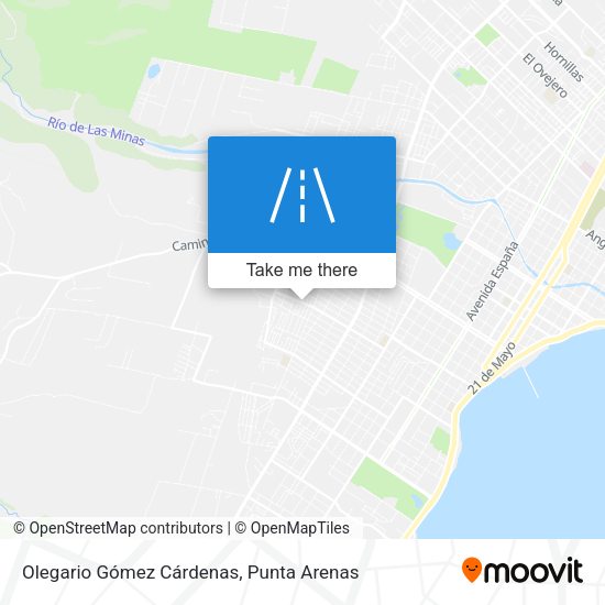 Olegario Gómez Cárdenas map
