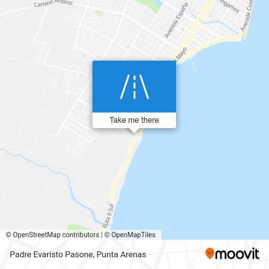 Padre Evaristo Pasone map