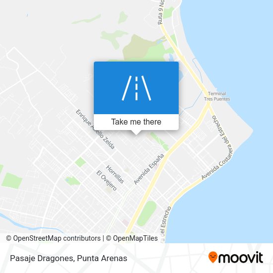 Pasaje Dragones map
