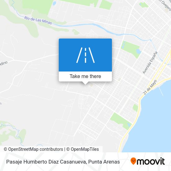 Mapa de Pasaje Humberto Díaz Casanueva