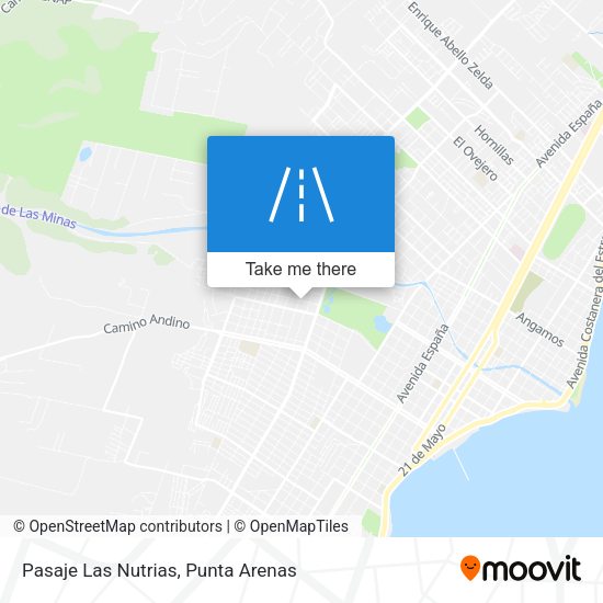 Pasaje Las Nutrias map