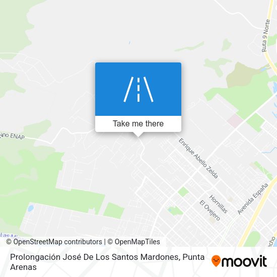 Prolongación José De Los Santos Mardones map