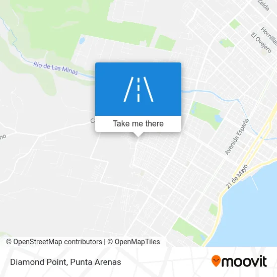 Punta Diamante map