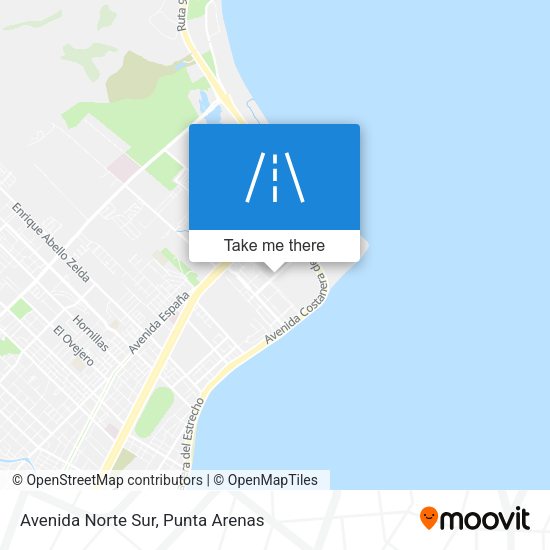 Mapa de Avenida Norte Sur