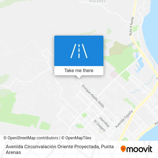 Avenida Circunvalación Oriente Proyectada map