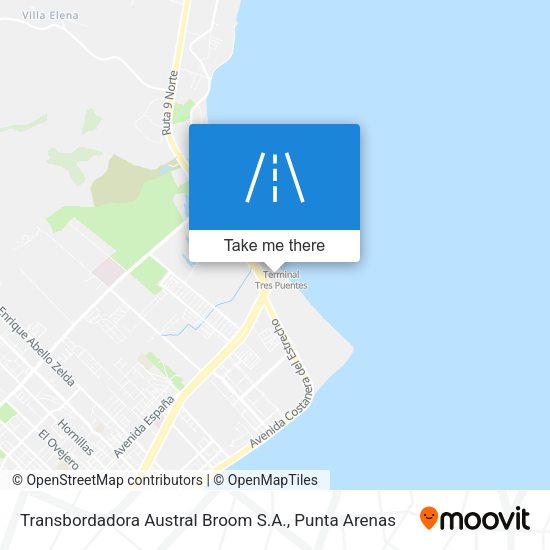 Mapa de Transbordadora Austral Broom S.A.
