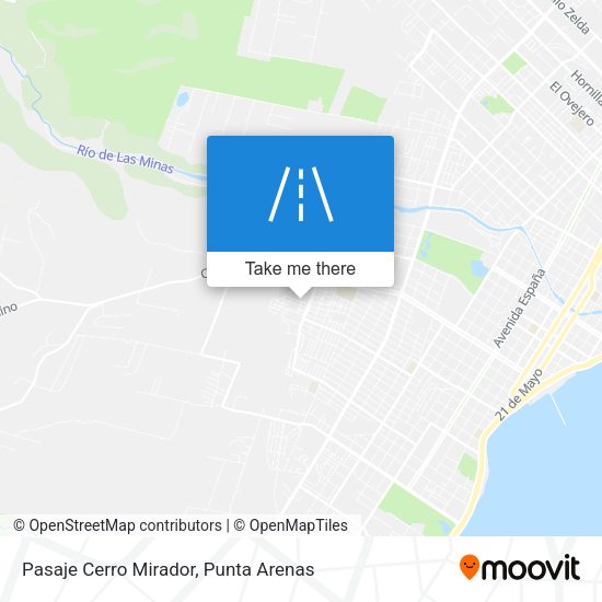 Pasaje Cerro Mirador map