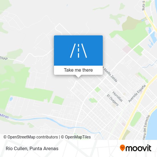 Río Cullen map