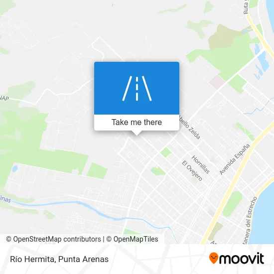 Río Hermita map