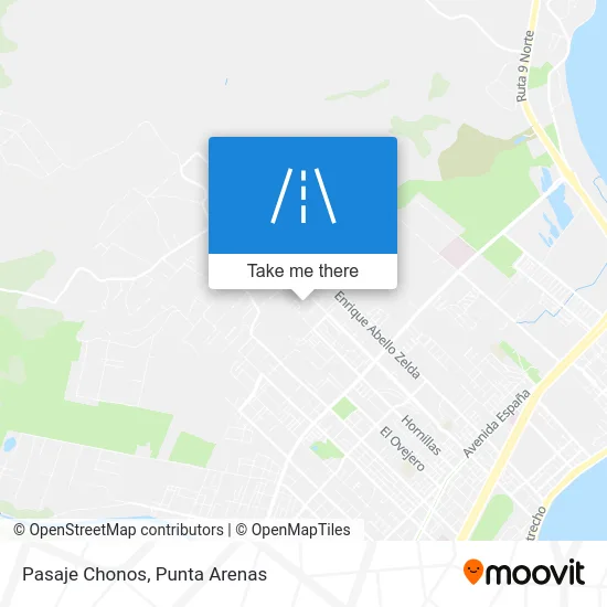 Pasaje Chonos map