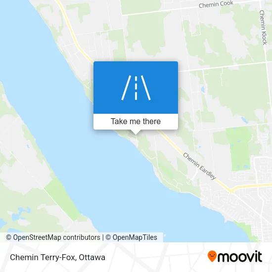 Chemin Terry-Fox map