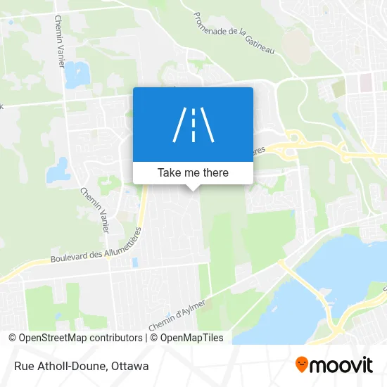 Rue Atholl-Doune map