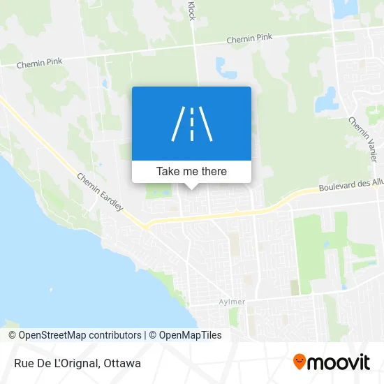 Rue De L'Orignal map