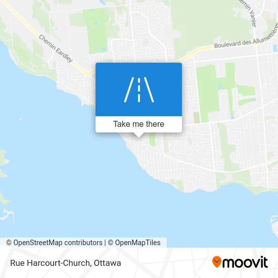 Rue Harcourt-Church map