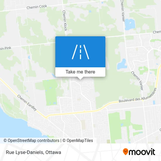 Rue Lyse-Daniels map