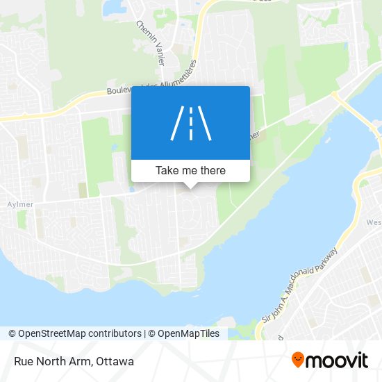 Rue North Arm map