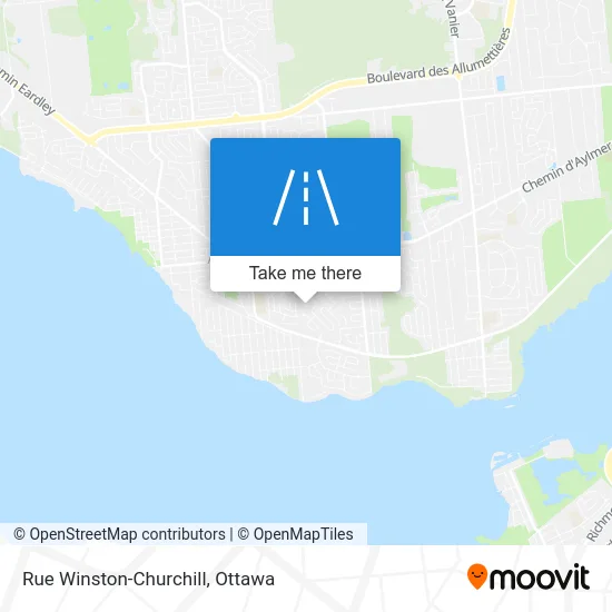 Rue Winston-Churchill map