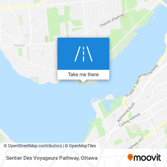 Sentier Des Voyageurs Pathway plan