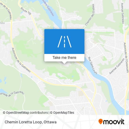 Chemin Loretta Loop map