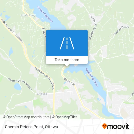 Chemin Peter's Point map