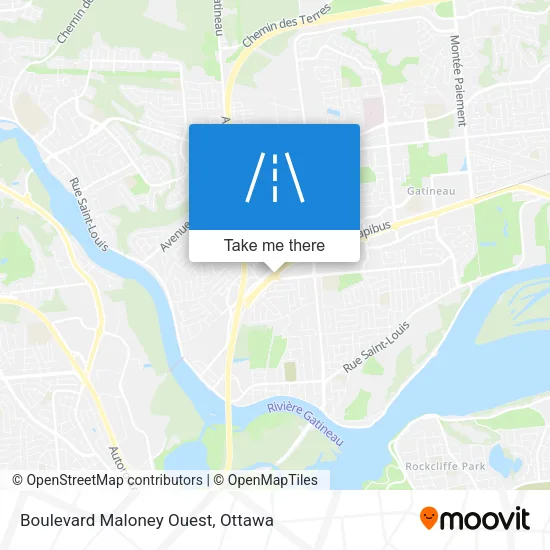 Boulevard Maloney Ouest map