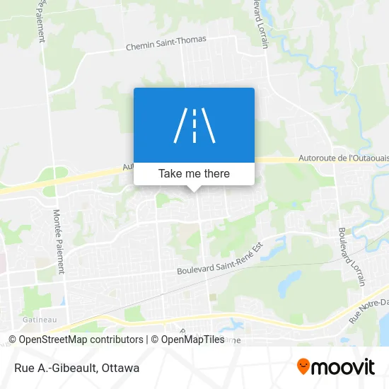 Rue A.-Gibeault map