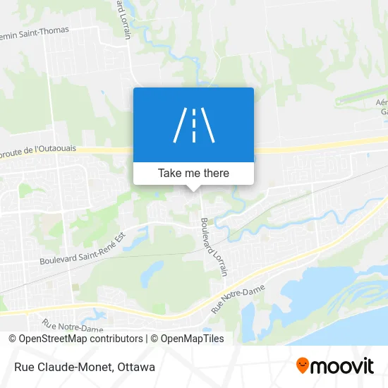 Rue Claude-Monet map