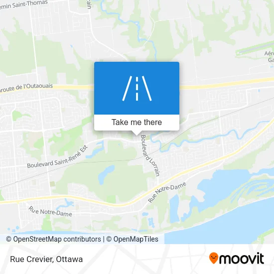 Rue Crevier map