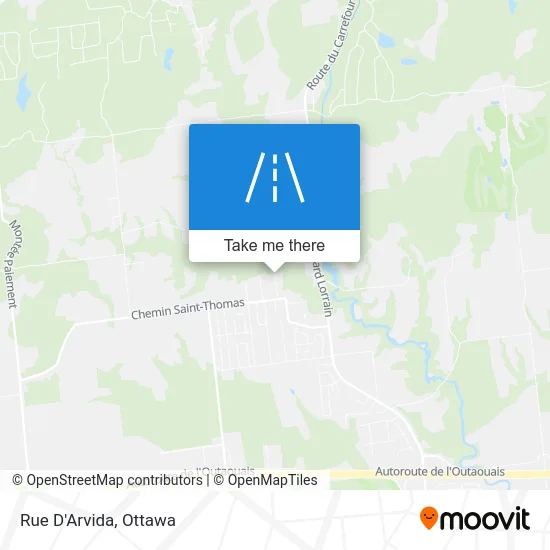 Rue D'Arvida map