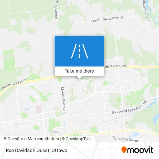 Rue Davidson Ouest map