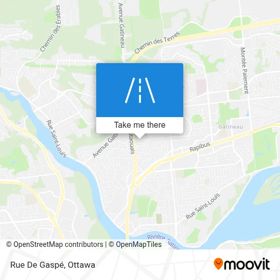 Rue De Gaspé map