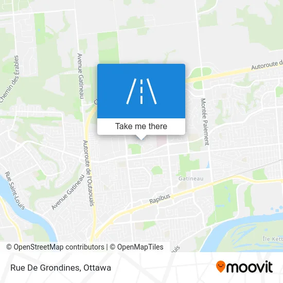 Rue De Grondines map