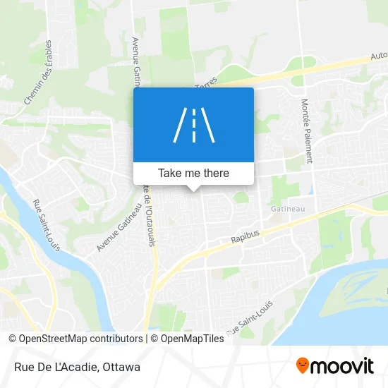 Rue De L'Acadie map