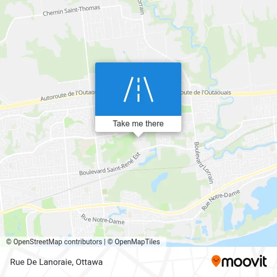 Rue De Lanoraie map