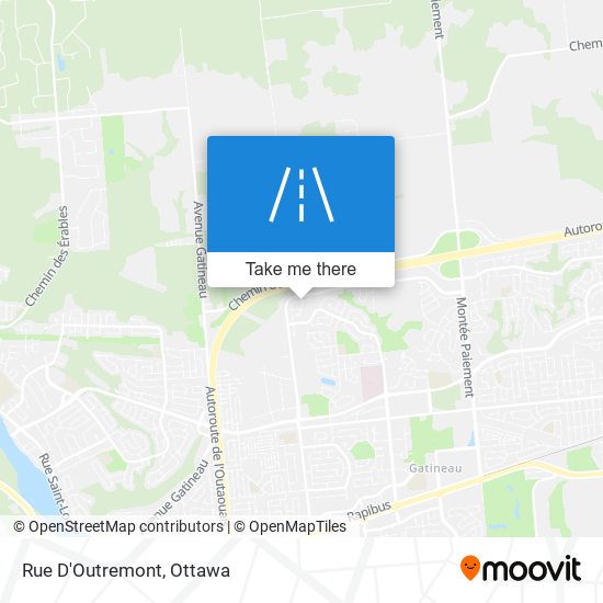 Rue D'Outremont map