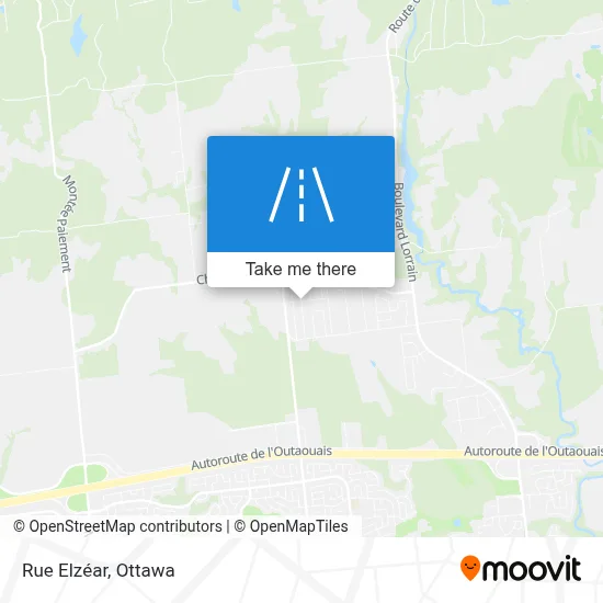 Rue Elzéar map