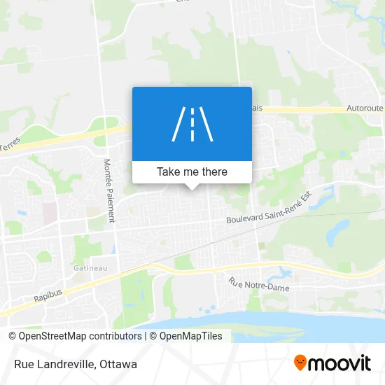 Rue Landreville map
