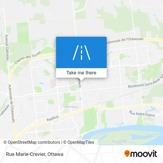 Rue Marie-Crevier map