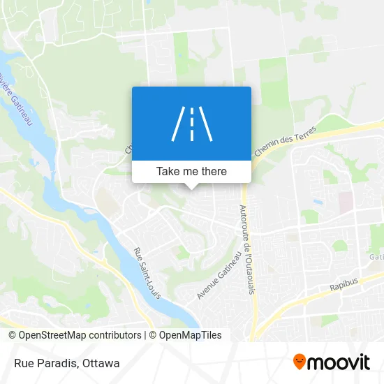 Rue Paradis map