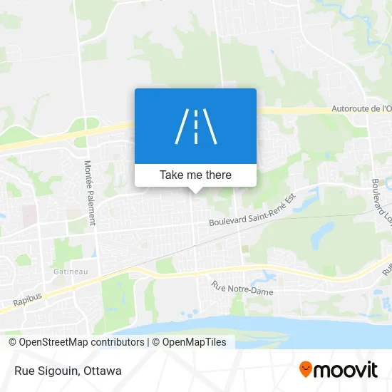 Rue Sigouin map