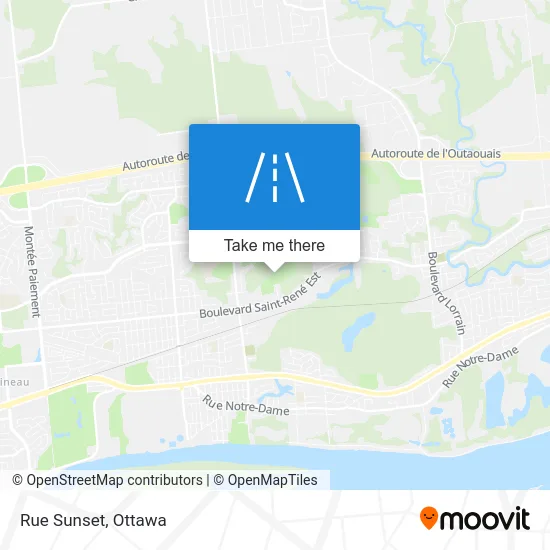 Rue Sunset map