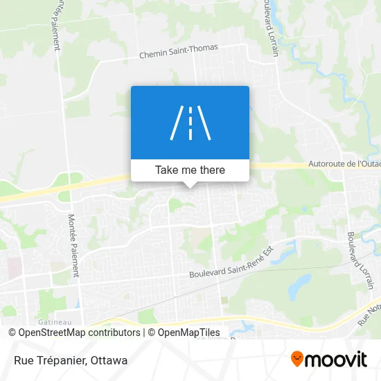 Rue Trépanier map