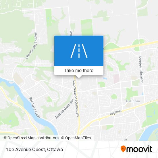 10e Avenue Ouest map