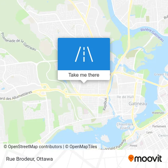Rue Brodeur map