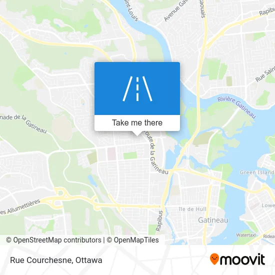 Rue Courchesne map