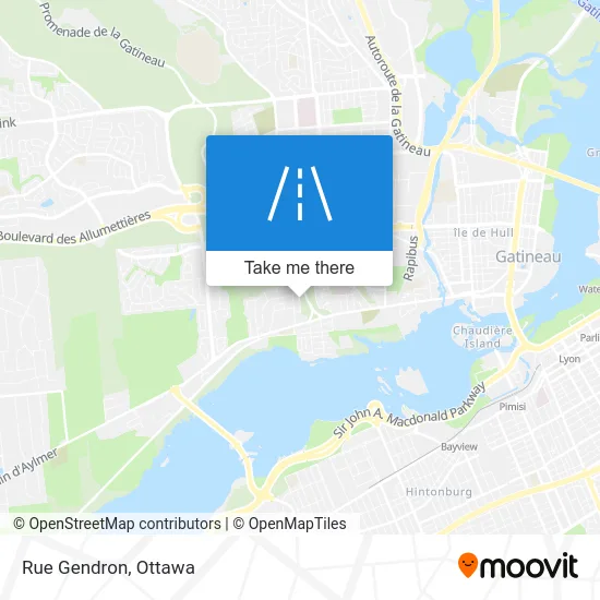 Rue Gendron map