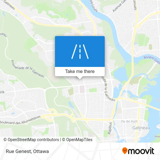 Rue Genest map