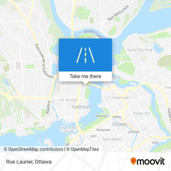 Rue Laurier map