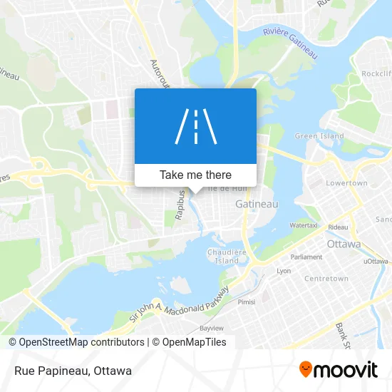 Rue Papineau map